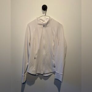 Athleta Ivory Zip-Up Jacket